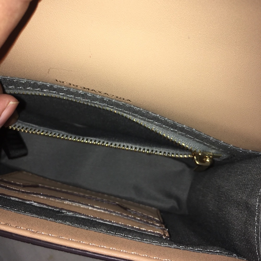 Authentic BCBGMAXAZRIA Elenora Brown Leather Sling Bag - Picture 7 of 15